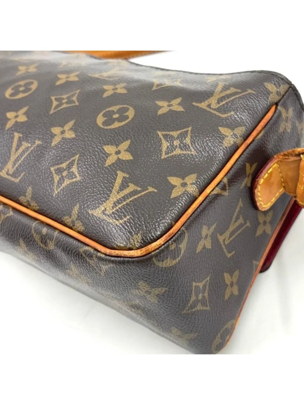 Louis Vuitton Viva Cite MM Monogram Blurry Leather Brown Shoulder Bag Gold